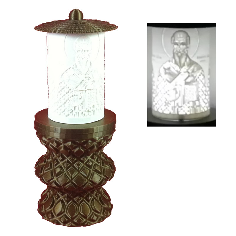 ΗΛΕΚΤΡΙΚΟ ΚΑΝΤΗΛΙ LED 90 ΗΜΕΡΩΝ ΜΕ ΤΟΝ ΑΓΙΟ ΑΒΕΡΚΙΟ ΧΡΥΣΟ