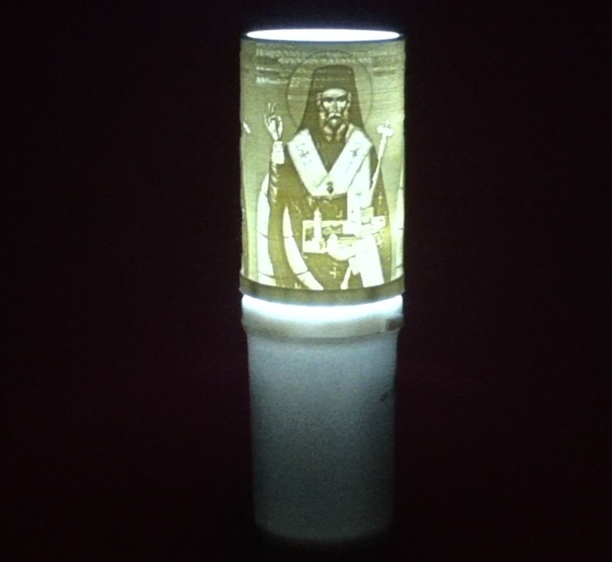 ΗΛΕΚΤΡΙΚΟ ΚΕΡΙ ΜΠΑΤΑΡΙΑΣ LED 90 ΗΜΕΡΩΝ ΜΕ ΤΟΝ ΑΓΙΟ ΔΙΟΝΥΣΙΟ