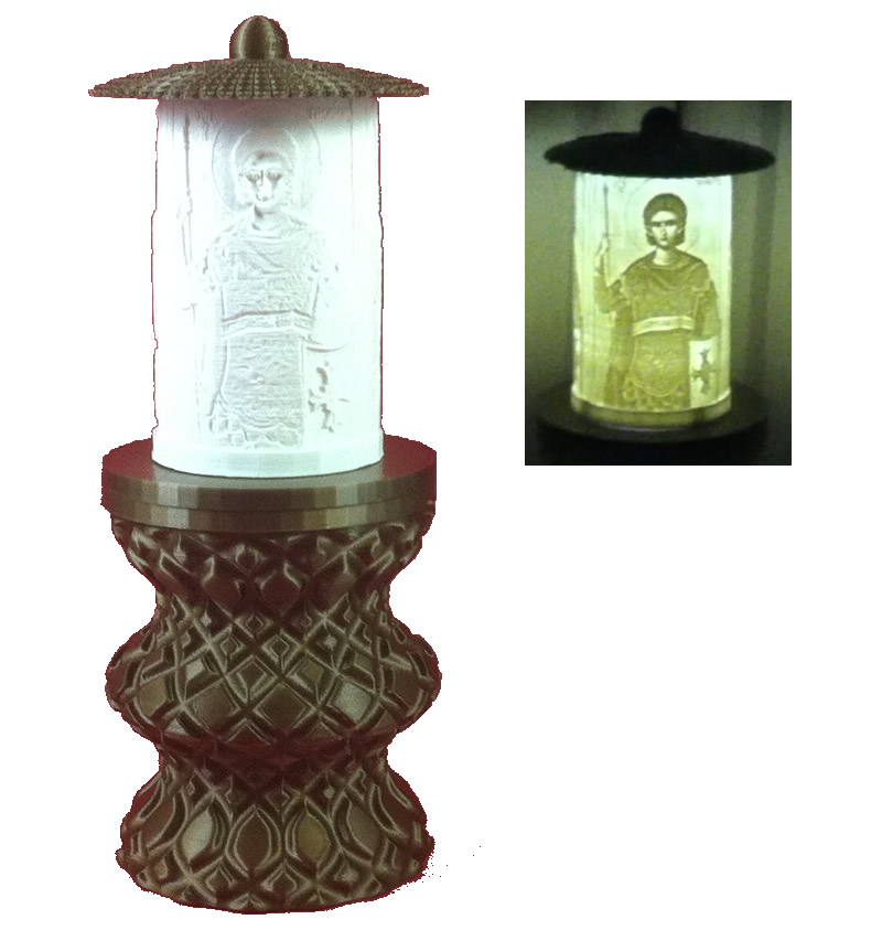 ΗΛΕΚΤΡΙΚΟ ΚΑΝΤΗΛΙ LED 90 ΗΜΕΡΩΝ ΜΕ ΤΟΝ ΑΓΙΟ ΠΡΟΚΟΠΙΟ ΧΡΥΣΟ